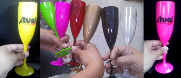TAÇA ACRILICO EM SILK.